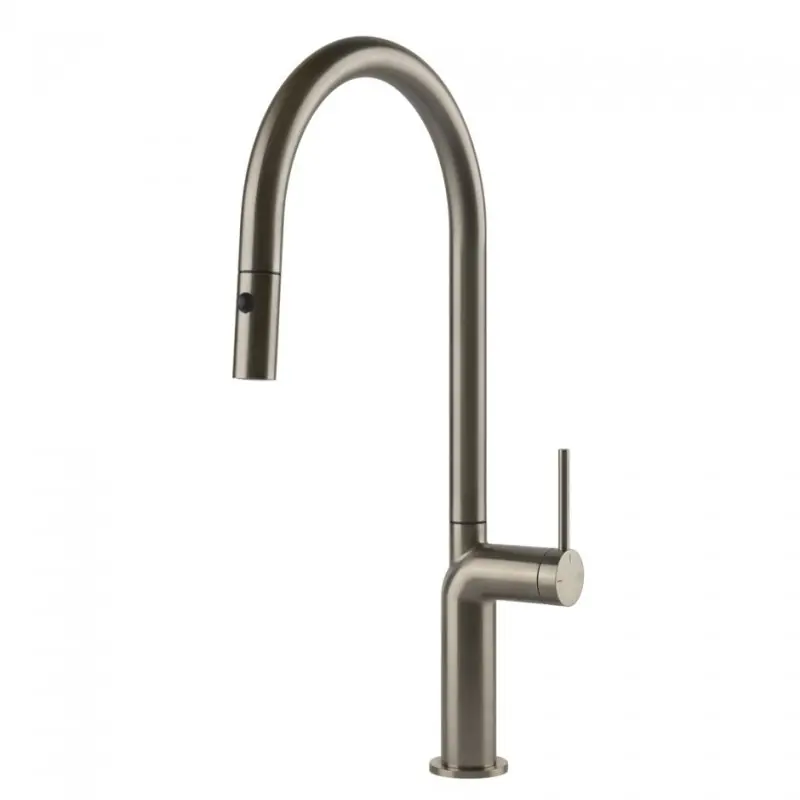 Offerta Speciale Gessi Miscelatore monocomando con doccetta estraibile Stelo Collection 60303 149 finitura Finox