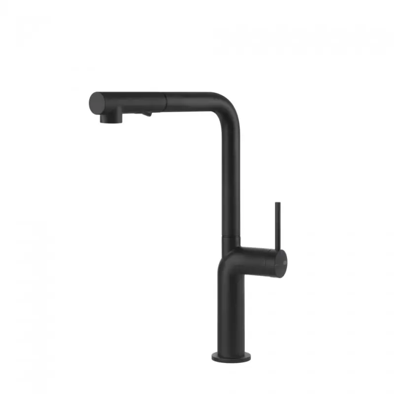 Non Perdere Gessi Miscelatore monocomando con doccetta estraibile Stelo Collection 60311 299 finitura Matte Black