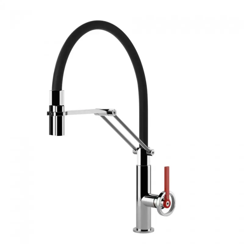 Offerta Del Giorno Gessi Miscelatore semi pro monocomando con doccetta estraibile Officine Gessi-V 60205 031 finitura cromato