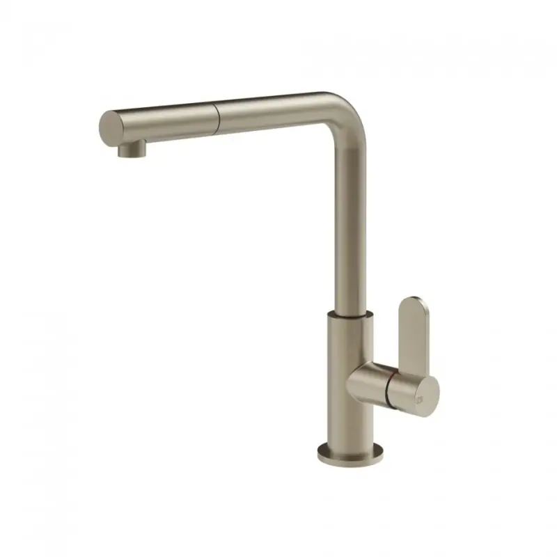 PRONTA CONSEGNA - Gessi Miscelatore monocomando con doccetta estraibile Helium Collection 50103 149 finitura Finox Soddisfatti O Rimborsati