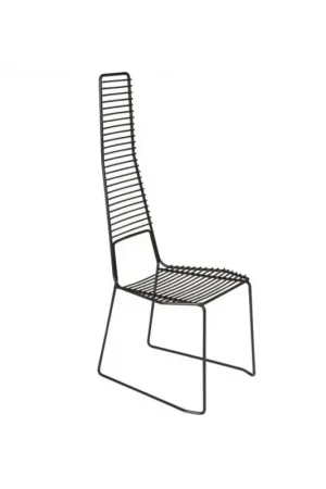 Horm Sedia da giardino Alieno High art. CM8937 con struttura in metallo - Con schienale alto Ultima Occasione