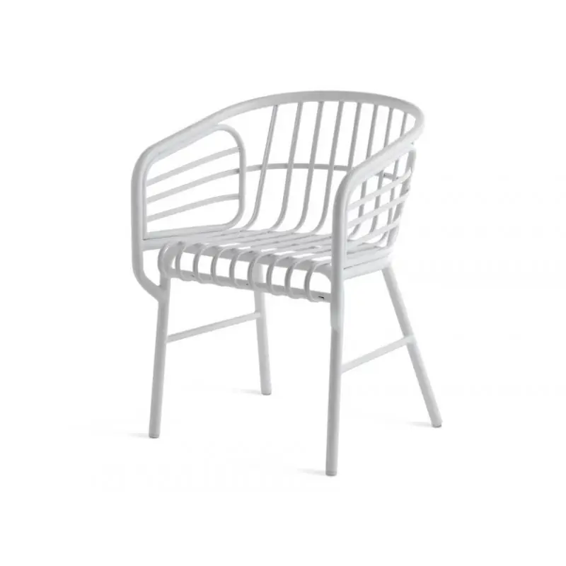 Prezzo Di Fabbrica Horm Sedia Raphia Alluminio art. CM8732 con struttura in alluminio - Con braccioli