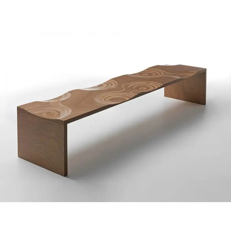 Horm Panca da giardino Ripples Outdoor art. IE7225 con struttura in legno Prezzo Di Fabbrica