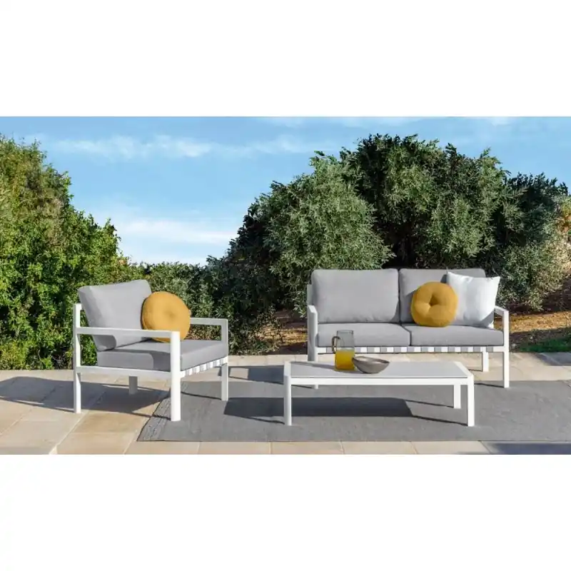 Talenti Sofa 2 posti NUNÙ con struttura alluminio e cusciniera in textilene Pagamento Sicuro