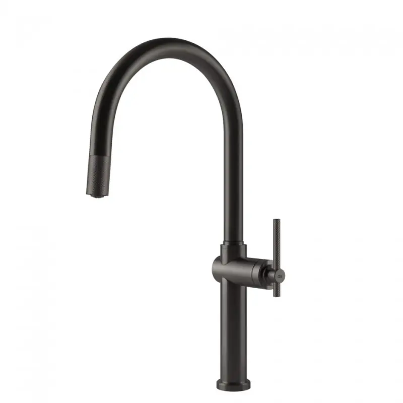 Ordina Subito Gessi Miscelatore monocomando con doccetta estraibile Habito 60672 707 finitura Black Metal Brushed