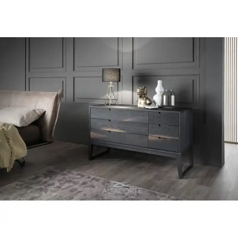 Subito Disponibile Altacorte Comò 6 cassetti Clover in legno da 145 cm e h. 81.5 cm