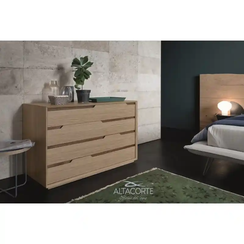 Altacorte Comò 4 cassetti Fast in legno da 120 cm e h. 79.5 cm Bestseller