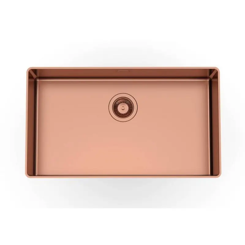 A Buon Prezzo Foster Lavello una vasca 4371 058 finitura acciaio PVD copper da 72.6x41.6 cm