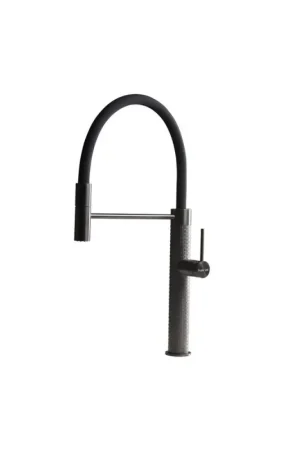 A Buon Prezzo Foster Miscelatore monocomando con canna girevole e snodabile 8424 856 finitura acciaio PVD gun metal