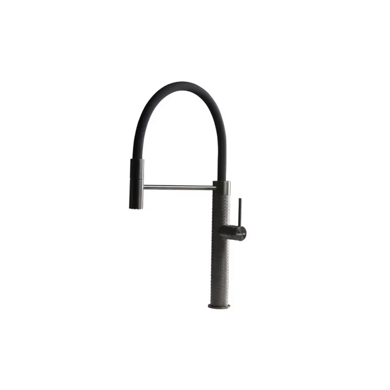 A Buon Prezzo Foster Miscelatore monocomando con canna girevole e snodabile 8424 856 finitura acciaio PVD gun metal