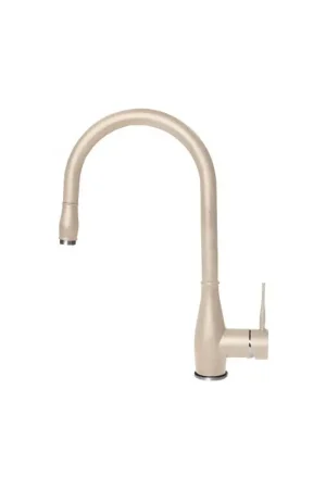 A Buon Prezzo Elleci Miscelatore monocomando con canna girevole e doccetta estraibile NEVA MGKNEV51 finitura G51 avena