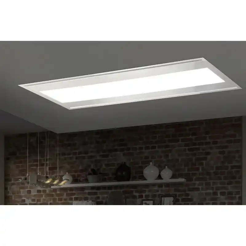 Must-Have Airone Cappa a soffitto Raffaello con cornice bianca da 120 cm - Con motore E1300