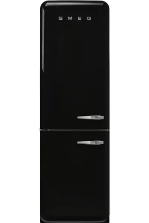 Offerta Speciale Smeg Frigorifero combinato con cerniere a sinistra a libera installazione FAB32LBL6 finitura nero da 60 cm