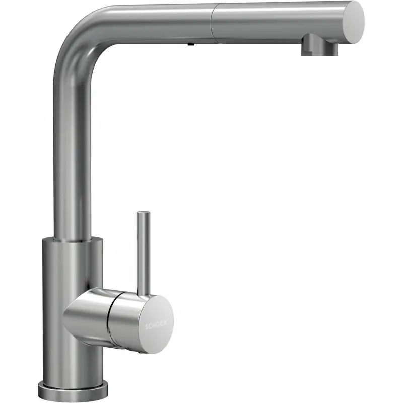 Prezzo Di Fabbrica Schock Miscelatore monocomando con doccetta KANTUS CON DOCCIA 534120EDM finitura acciaio inox massiccio