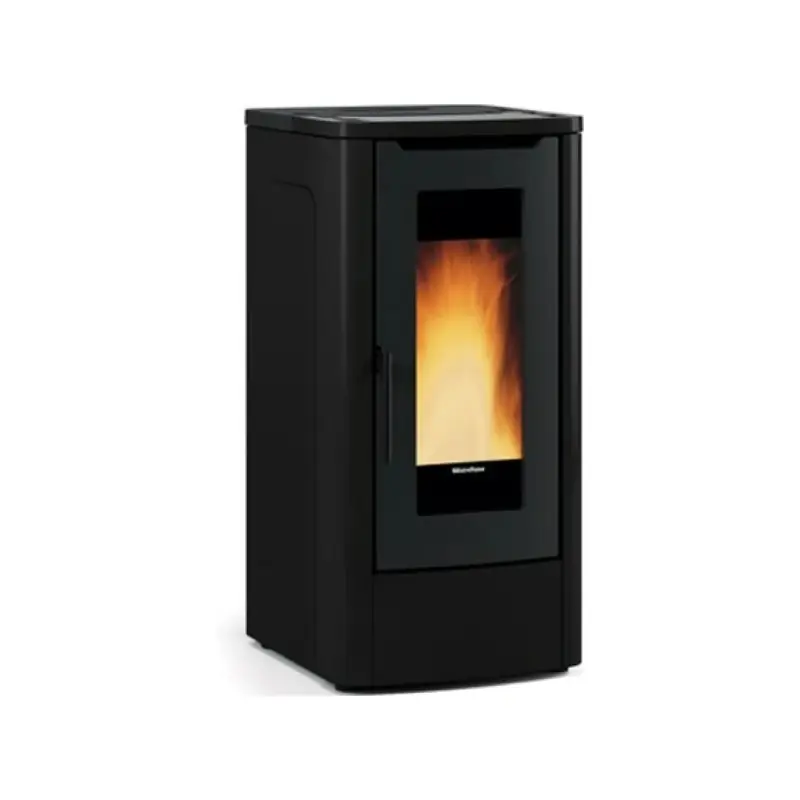 Extraflame Stufa a pellet canalizzata TEOREMA PLUS AD 1295752 finitura nero Saldi