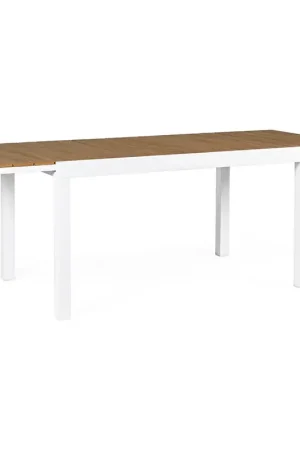 Andrea Bizzotto Tavolo Allungabile Elias 140-200 x 90 cm in Alluminio Bianco Miglior Prezzo