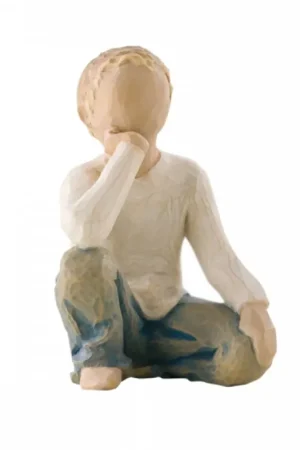 Enesco Statuina Bambino Che Pensa in Resina Prezzo Scontato