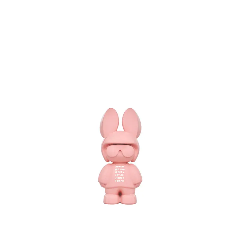 Di Tendenza Mr&Mrs Fragrance Scultura IMale Rosa Laccato H35 cm Legno di Quercia