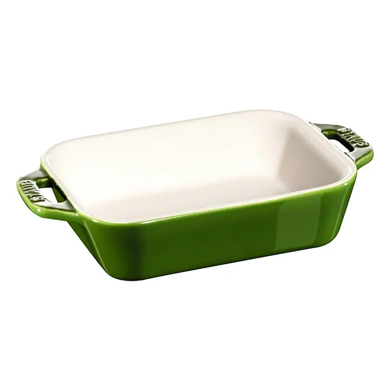 Staub Pirofila Rettangolare in Ceramica Verde 14x11 cm Vendita Finale
