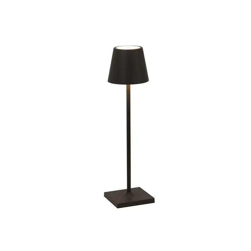 Zafferano Poldina Pro Micro Lampada da Tavolo Antracite Di Tendenza