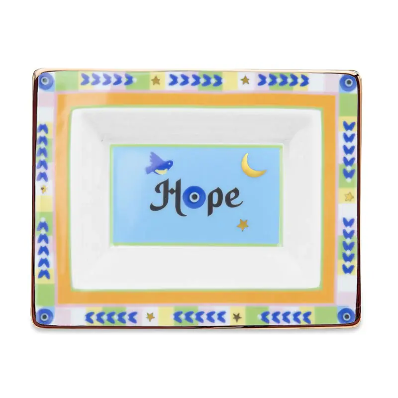 Acquista Ora Baci Milano Mamma Mia Svuotatasche Rettangolare in Porcellana 19,5x15,5 cm