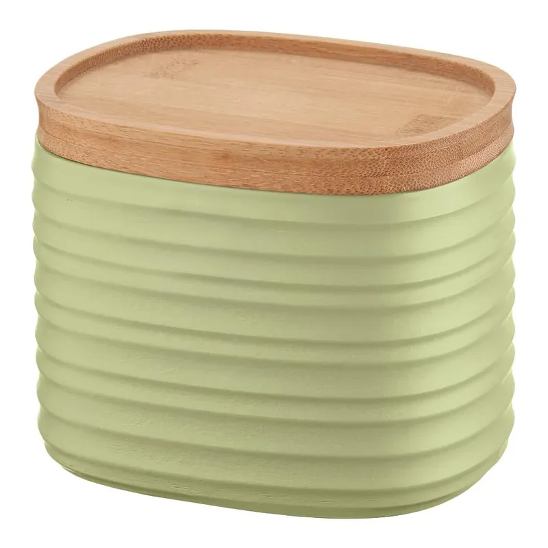 Sconto Guzzini Barattolo Tierrà S con Tappo in Bamboo 500 cc Verde