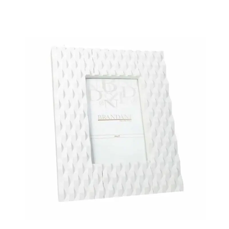 Brandani Cornice Portafoto Glam 17,5x23 cm Bianco Offerta Lampo