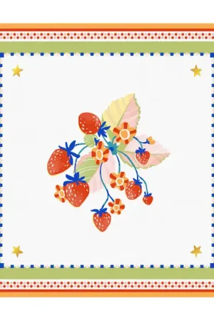 Spedizione Espresso Baci Milano Mamma Mia Tovaglietta Antimacchia Fragole 38x38 cm