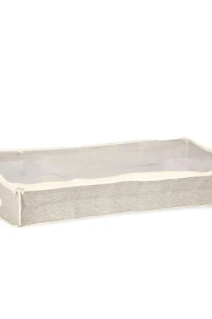 Yes Bizzotto Contenitore per coperte Tidy Beige 100x45 cm Prezzo Basso