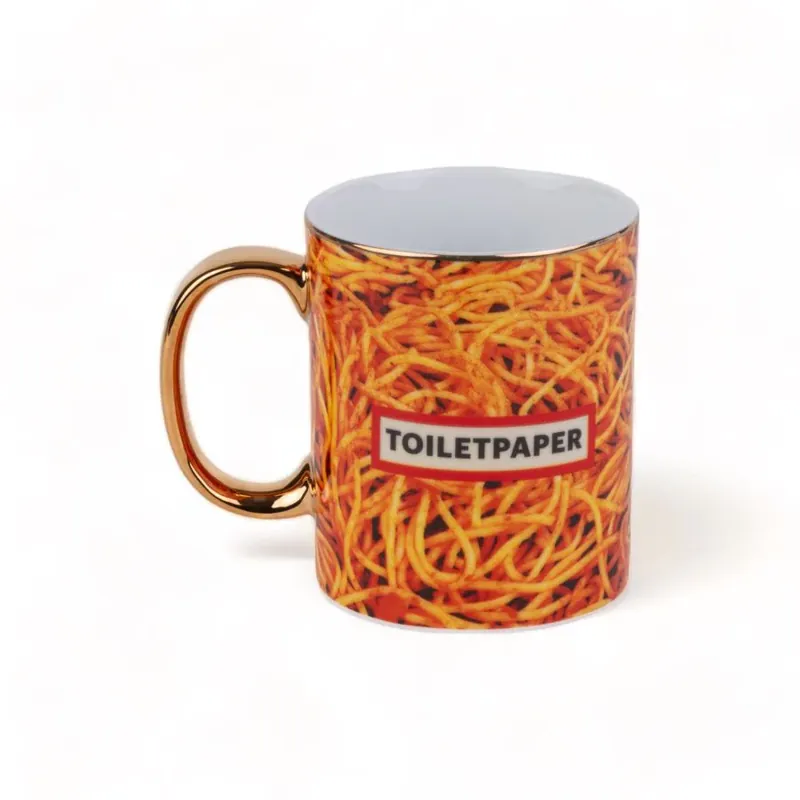 Ultima Occasione Seletti Tazza Toilet Paper Home Spaghetti in Porcellana H10 cm