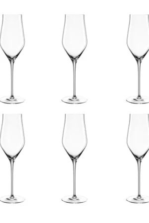 Offerta Limitata Leonardo Set 6 Flute Brunelli in Vetro 340 ml