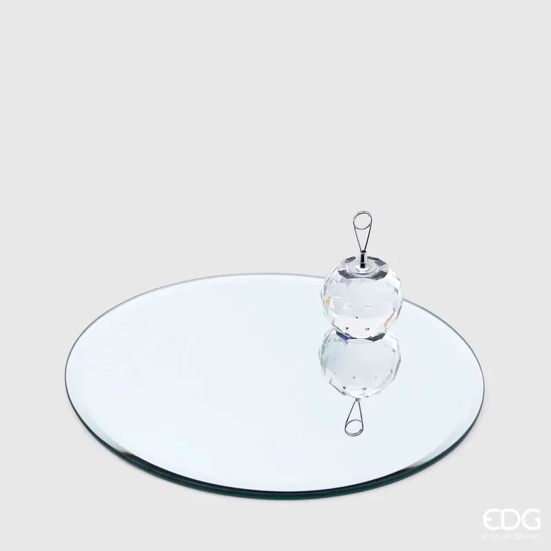Solo Oggi EDG Enzo De Gasperi Base Portacandele Specchio Rotondo D25 cm