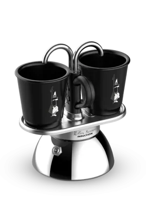 Bialetti Moka Mini Express 2 Tazze Induzione Nero Professionale