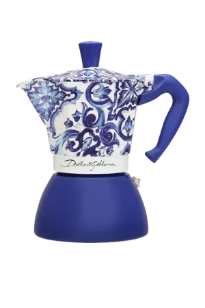 Bialetti Moka Induzione 4 Tazze Dolce&Gabbana Blu Mediterraneo Prezzo Scontato