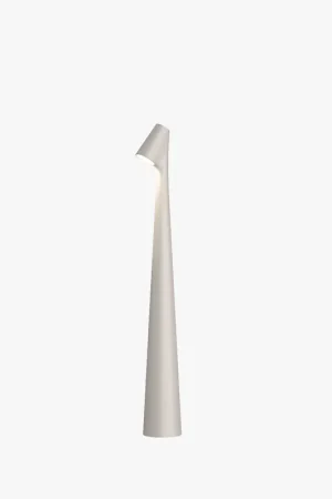Lampada da Tavolo Ricaricabile Delia in Metallo H45 cm Bianco Esclusivo