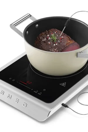 Smeg Piastra a induzione portatile PIC01WHMEU Bianco Must-Have
