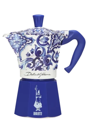 Bialetti Moka Express 6 Tazze Dolce & Gabbana Blu Mediterraneo Vendita Finale