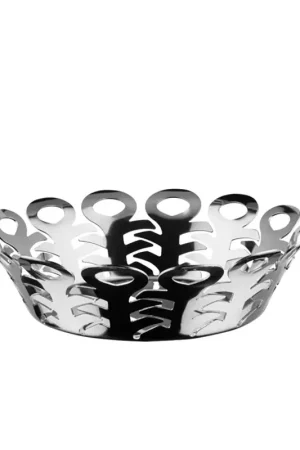 Alessi Cestino Vimini Grande D25 cm Acciaio Inossidabile Economico