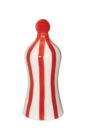Zafferano Bottiglia Lido in Ceramica 90cl Rosso Prezzo Ridotto