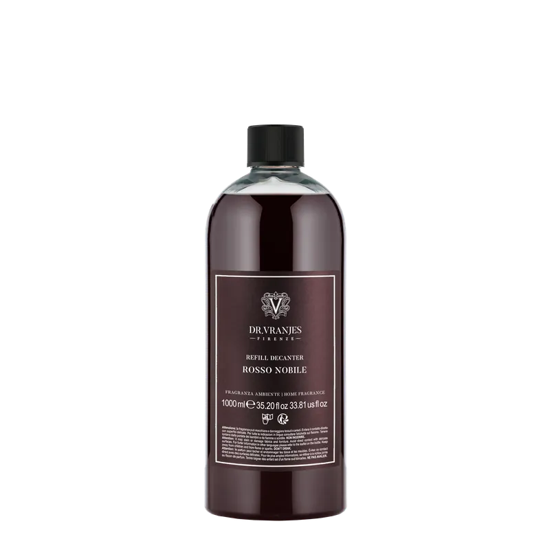 Dr Vranjes Refill Decanter Rosso Nobile 1000ml con Bastoncini Reso Gratuito