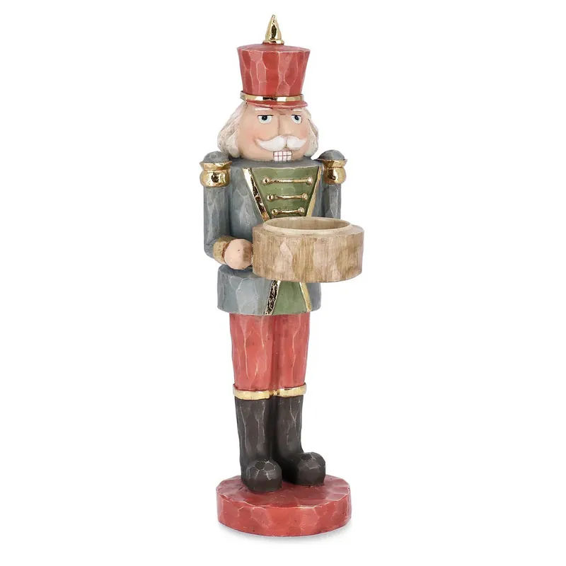 Andrea Bizzotto Porta Candela Brendan Soldatino Grigio h27 cm Ultime Pezzi