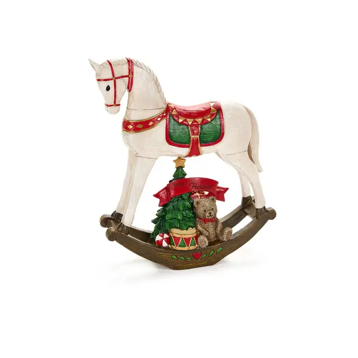 Nuvole di Stoffa Cavallo a Dondolo Grande in Resina 30 cm Economico