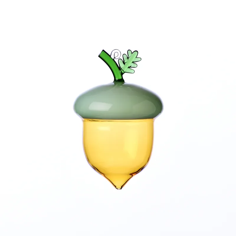 Ichendorf Milano Acorns Set 2 Palle di Natale Ghianda Verde in Vetro Borosilicato Non Perdere