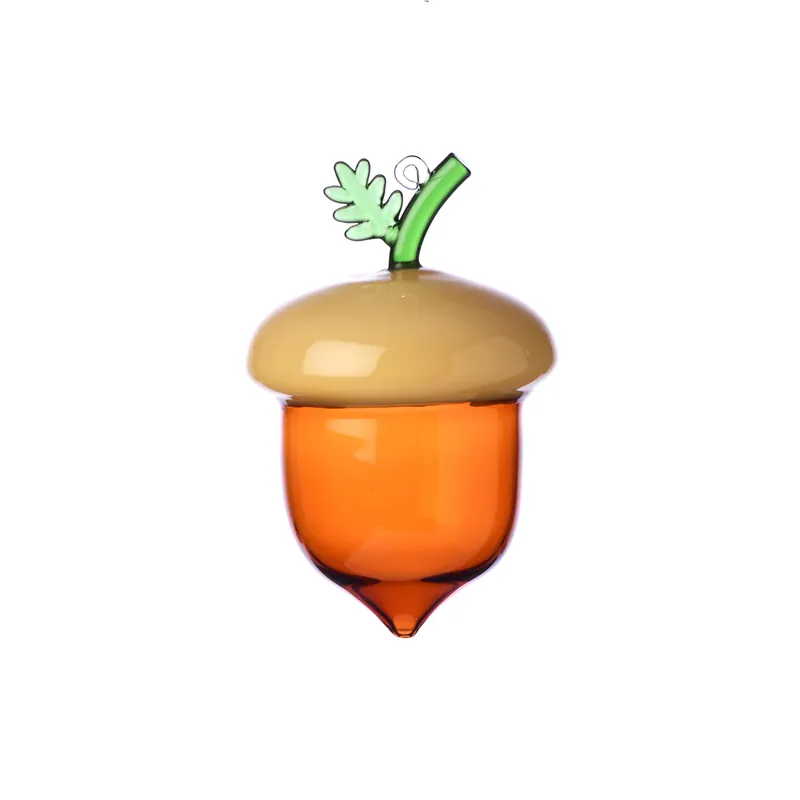 Ichendorf Milano Acorns Set 2 Palle di Natale Ghianda Marrone in Vetro Borosilicato Super Prezzo