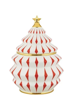 Alessi Biscottiera Natalizia Delight in Porcellana Consegna Rapida