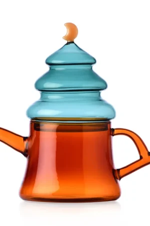 A Buon Prezzo Ichendorf Milano Woodland Tales Teiera Albero di Natale in Vetro Borosilicato