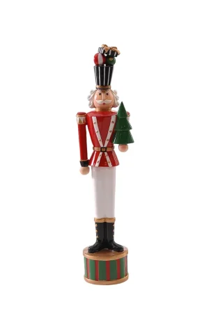 Prezzo Di Fabbrica Vetur Soldatino Schiaccianoci con Albero di Natale H45 cm