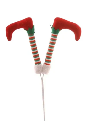 Vetur Decoro per Albero di Natale Gambe Elfo H61 cm Offerta