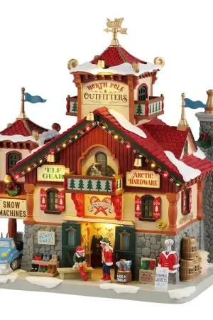 Lemax North Pole Outfitters Caddington Village H25 cm Offerta Speciale