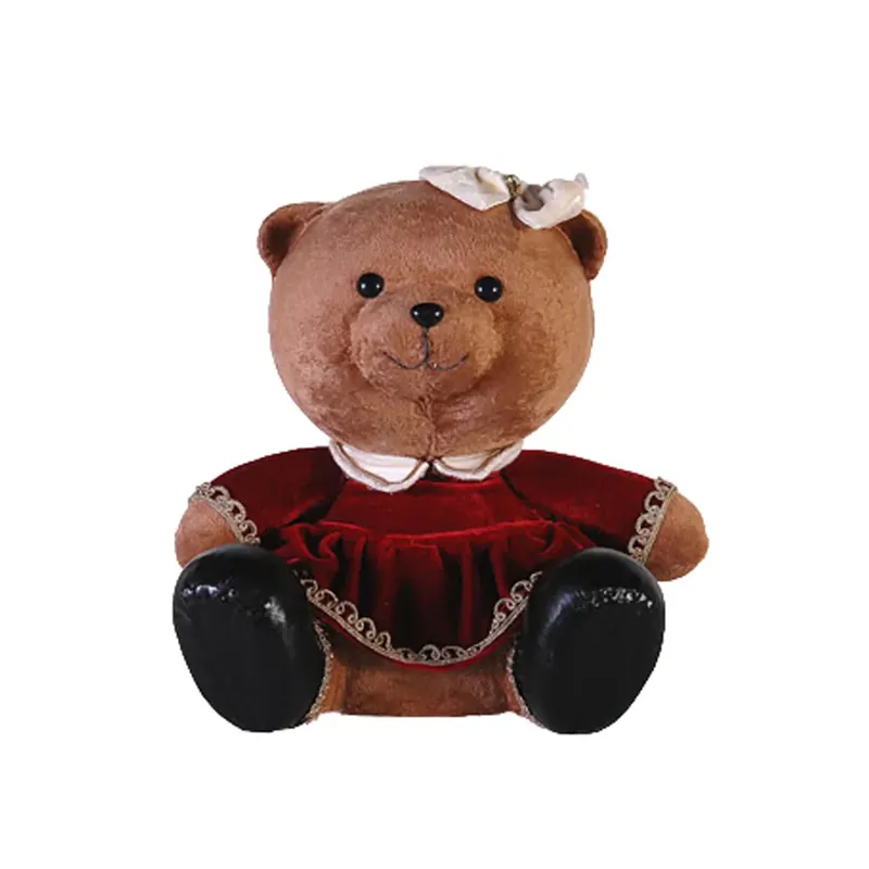 Nuovo Arrivo Vetur Decorazione Natalizia Orsa Seduta H33 cm